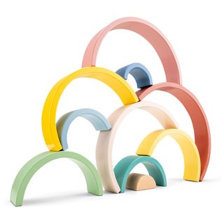 Wooden rainbow - 10pcs.